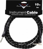 FENDER CUSTOM SHOP 10` ANGLE INSTRUMENT CABLE BLACK TWEED FENDER CUSTOM SHOP 10` ANGLE INSTRUMENT CABLE BLACK TWEED