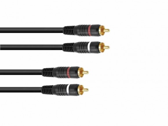 OMNITRONIC RCA cable 2x2 5m