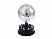 EUROLITE LED Mirror Ball 13cm w/Illuminated Base