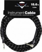 FENDER CUSTOM SHOP 18.6` ANGLE INSTRUMENT CABLE BLACK TWEED FENDER CUSTOM SHOP 18.6` ANGLE INSTRUMENT CABLE BLACK TWEED