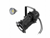EUROLITE Set PAR-16 Spot bk + MR-16 12V GX-5,3 5W LED COB 3000K EUROLITE Set PAR-16 Spot bk + MR-16 12V GX-5,3 5W LED COB 3000K