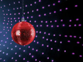 EUROLITE Mirror Ball 10cm red EUROLITE Mirror Ball 10cm red