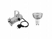 EUROLITE Set PAR-16 Spot sil + GU-10 230V COB 1x3W LED 2700K EUROLITE Set PAR-16 Spot sil + GU-10 230V COB 1x3W LED 2700K