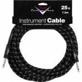 FENDER CUSTOM SHOP 25` INSTRUMENT CABLE BLACK TWEED FENDER CUSTOM SHOP 25` INSTRUMENT CABLE BLACK TWEED
