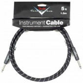 FENDER CUSTOM SHOP 5` INSTRUMENT CABLE BLACK TWEED FENDER CUSTOM SHOP 5` INSTRUMENT CABLE BLACK TWEED