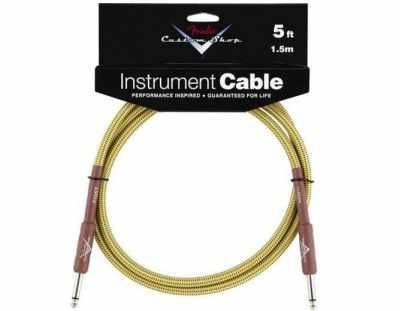 FENDER CUSTOM SHOP 5` INSTRUMENT CABLE TWEED