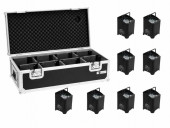 EUROLITE Set 8x AKKU UP-4 QCL Spot + Case EUROLITE Set 8x AKKU UP-4 QCL Spot + Case