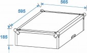 ROADINGER Special Combo Case LS5 Laptop Desk, 17U