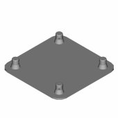 Dura Truss DT 24 BPM Base plate with half male connectors Dura Truss DT 24 BPM Base plate with half male connectors