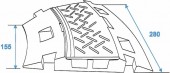 EUROLITE Cablebridge 2 Channels curve 35 degr.