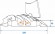 EUROLITE Cablebridge 2 Channels curve 35 degr.